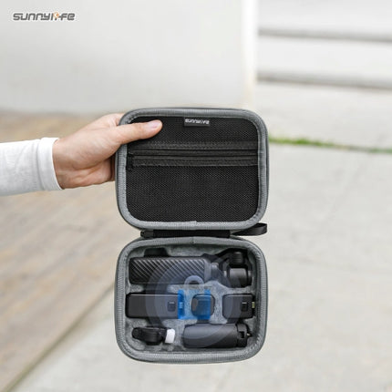 Sunnylife Mini Carrying Case for DJI Osmo Pocket 4 3 Portable Hard Travel Storage Bag Protective Organizer for Standard and Creator Combo Use OveerUps