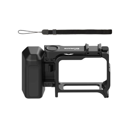 Sunnylife 2 in 1 Protective Frame Handle for Insta360 Ace Pro 2 Ace Pro Ergonomic Hand Grip Quick Release Shutter Mount for Vlog Travel Use OveerUps