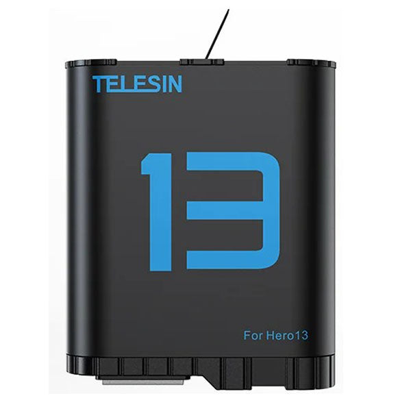 Telesin 1900mAh Arc Rechargeable Battery Replacement for Gopro Hero 13 Camera S0-BTR-06-TGP