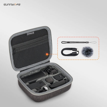 Sunnylife Mini Carrying Case for DJI Osmo Pocket 4 3 Portable Hard Travel Storage Bag Protective Organizer for Standard and Creator Combo Use OveerUps