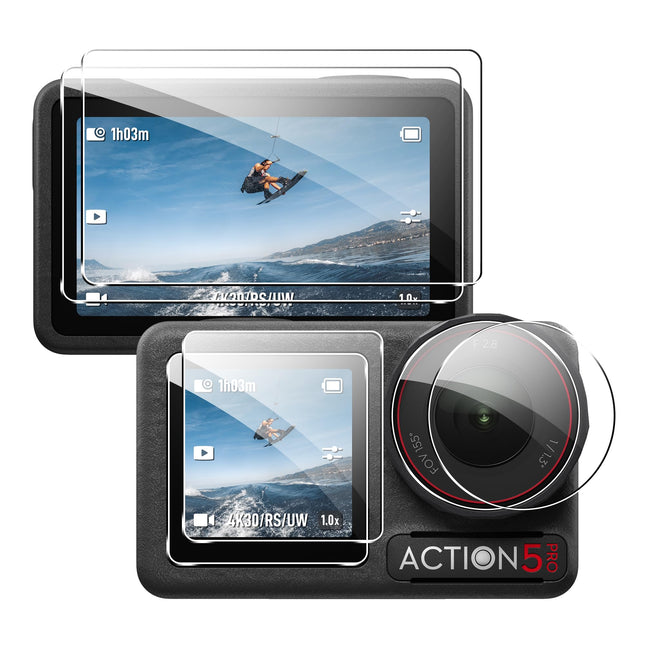 Sunnylife Tempered Glass Protector for DJI Osmo Action 5 Pro Camera OA5-BHM883/OA5-BHM884 Sunnylife
