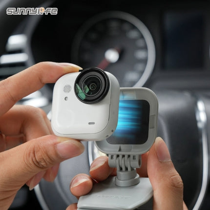 Sunnylife Magnetic Car Sun Visor Mount for Insta360 GO Ultra 360 Rotation 180 Tilt Camera Holder Quick Release Bracket for Driving Vlog Use OveerUps