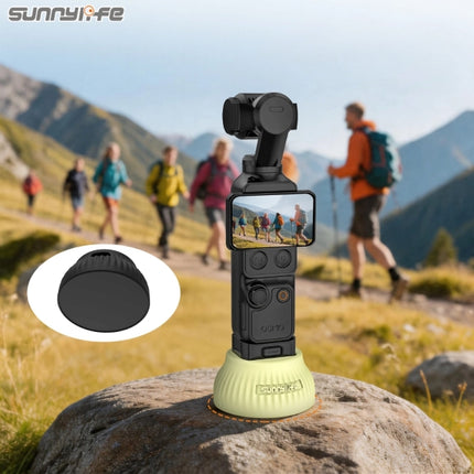 Sunnylife Silicone Stand Base for DJI Osmo Pocket 4 3 Desktop Stabilizer Holder Car Console Support Stand for Vlog Travel Daily Use OveerUps