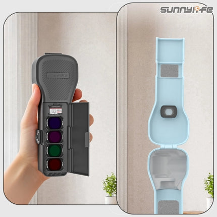 Sunnylife Colorful Protective Case for DJI Osmo Pocket 4 3 with Filter Storage Box Gimbal Camera Cover for Travel Vlog Outdoor Use OveerUps