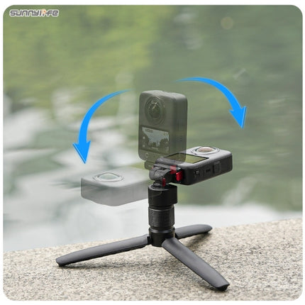 Sunnylife Magnetic Quick Release Adapter for DJI Osmo 360 Action 5 Pro 4 3 2 180° Tilt 1/4 Selfie Stick Mount for Vlog Travel Use OveerUps