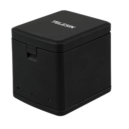 Telesin 3-Slot Charging Box Storage Battery Charger w/ 2x Batteries for GoPro Hero 8, 7, 6, 5 Cameras Telesin