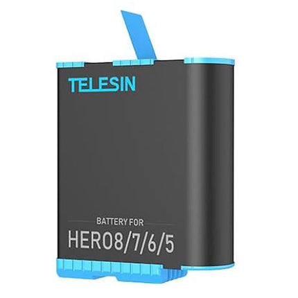 Telesin 3-Slot Charging Box Storage Battery Charger w/ 2x Batteries for GoPro Hero 8, 7, 6, 5 Cameras Telesin