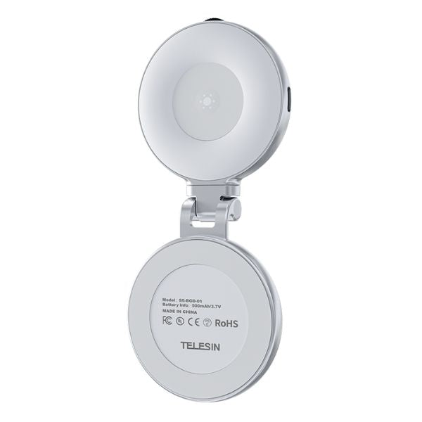 Telesin MagSafe Extendable Selfie Ring Fill Mirror Light for Smartphone iPhone & Android Devices S5-BGD-01