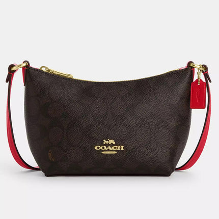 Coach Zip-Top in Signature Canvas – Stylish & Practical Crossbody Bag for Women CX604