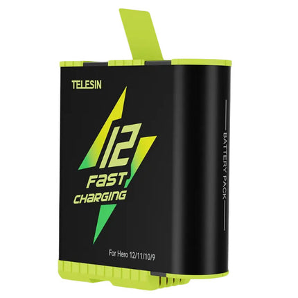 Telesin Fast-Charge Battery for GoPro Hero 12, 11, 10, 9 Cameras Telesin