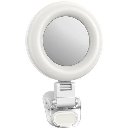 Telesin Mini Clip-on Mirror Ring Light for Smartphone iPhone & Android Devices, Laptop P5-BGD-03 Telesin