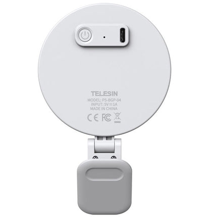 Telesin Mini Clip-on Mirror Ring Light for Smartphone iPhone & Android Devices, Laptop P5-BGD-03 Telesin