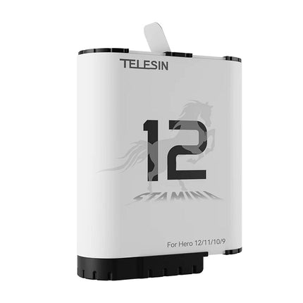 Telesin 3-Slot Endurance Charger w/ 2x Stamina Batteries for GoPro Hero 12, 11, 10, 9 Cameras Telesin