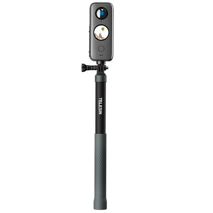 Telesin 1.2M Premium Stick Carbon Fiber Extendable Monopod for Action Cameras Telesin