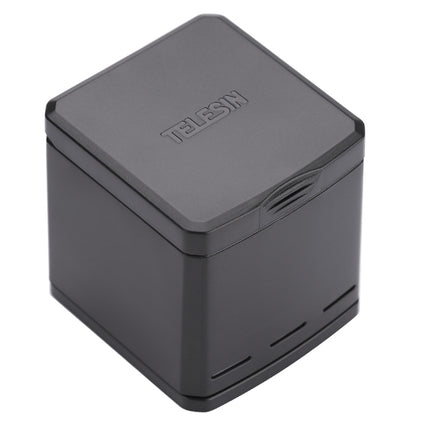 Telesin 3-Slot Charging Box Storage Battery Charger for GoPro Hero 8, 7, 6, 5 Cameras Telesin