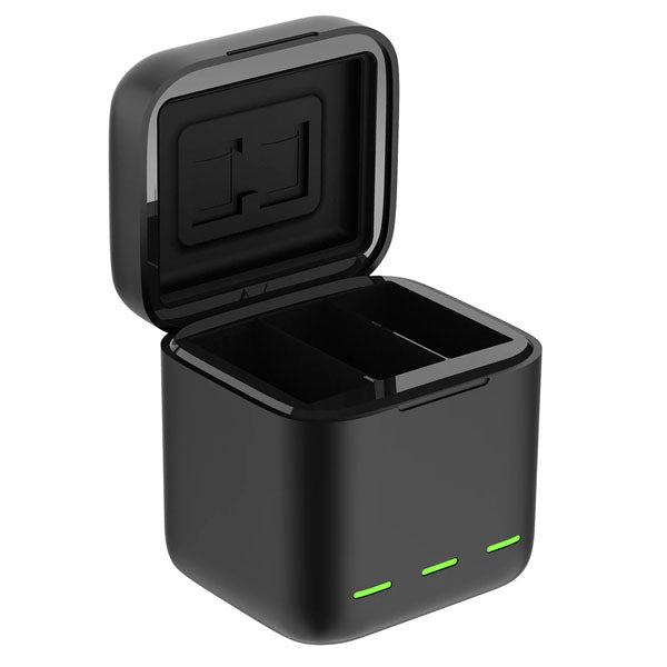 Telesin 3-Slot Storage Battery Charger for Gopro Hero 12, 11, 10, 9 Cameras GP-BCG-901 Telesin