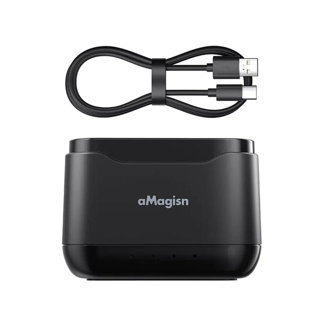 aMagisn 3-Slot Desktop Battery Charger for Gopro Hero 12 11 10 9 Cameras AP06 Camera Batteries & Chargers