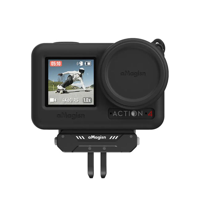 aMagisn Magnetic Quick-Release Foldable Adapter for DJI Osmo Action 5 Pro, 4, 3 Cameras AA09 aMagisn