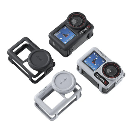 aMagisn Silicone Cover Case w/ Strap for DJI Osmo Action 5 Pro Camera AA12 Camera Cases & Bags