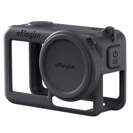aMagisn Silicone Cover Case w/ Strap for DJI Osmo Action 5 Pro Camera AA12 Camera Cases & Bags