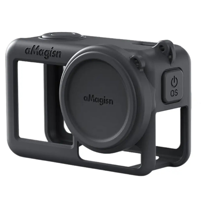 aMagisn Silicone Cover Case w/ Strap for DJI Osmo Action 5 Pro Camera AA12 Camera Cases & Bags