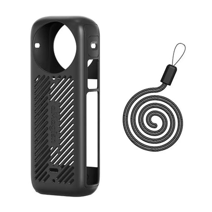 aMagisn Silicone Cover Case w/ Strap for Insta360 X4 Camera AD05 aMagisn