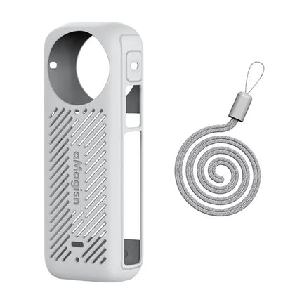 aMagisn Silicone Cover Case w/ Strap for Insta360 X4 Camera AD05 aMagisn