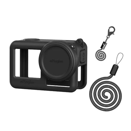 aMagisn Silicone Cover Case w/ Strap for DJI Osmo Action 4, 3 Cameras AA06 aMagisn