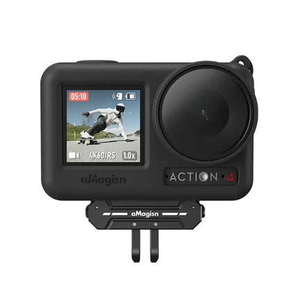 aMagisn Silicone Cover Case w/ Strap for DJI Osmo Action 4, 3 Cameras AA06 aMagisn