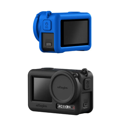 aMagisn Silicone Cover Case w/ Strap for DJI Osmo Action 4, 3 Cameras AA06 aMagisn