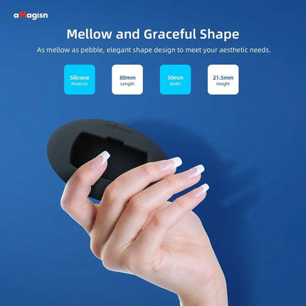 aMagisn Silicone Stand Base for Insta360 X3 - Scratch-Resistant Soft Fit Easy Use Accessory Lens Filter & Tempered Glass