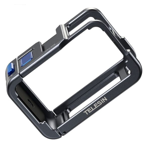 Telesin Horizontal-Vertical Metal Frame Rabbit Case for DJI Osmo Action 5 Pro, 4, 3 Cameras S6-FMS-13-TDJ