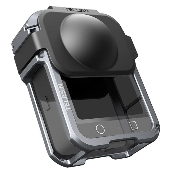 Telesin Aluminum Frame Cage Cold Shoe with Lens Cover for DJI Osmo 360 S6-FMS-30-TDJ Telesin