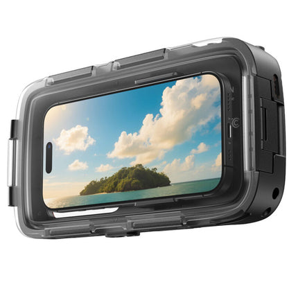 Telesin Underwater Diving Case 5.4-6.9" w/ Remote for Smartphone iPhone & Android Devices P4-WTP-06 Telesin