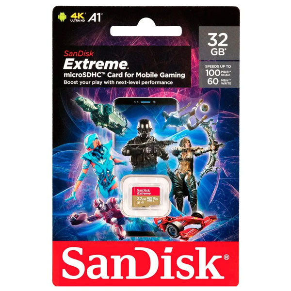 Sandisk Extreme microSDXC UHS-I Memory Card Mobile Gaming Edition for Console, Smartphone & Camera Devices Sandisk