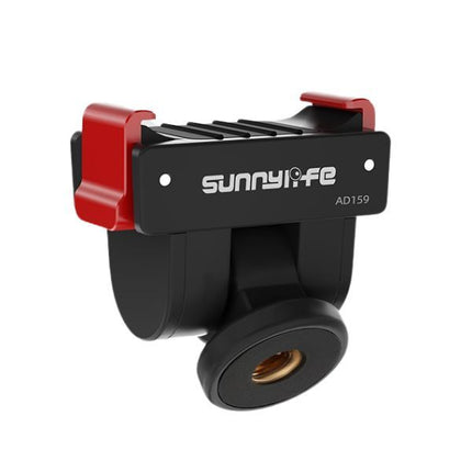 Sunnylife Quick Release Adapter Mount for DJI Osmo Pocket 4 3 180° Tilt 1/4 Thread Selfie Stick Stand for Vlog Travel Outdoor Use OP4-AD159 OveerUps