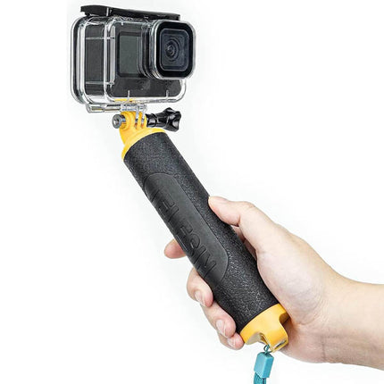 Telesin Floaty Floating Handheld Rubber Grip Monopod Stick for Action Cameras Telesin