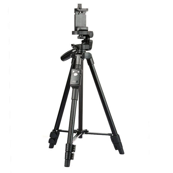 Yunteng VCT-5208 Adjustable Tripod Stand w/ Bluetooth Remote for Smartphone Devices Yunteng