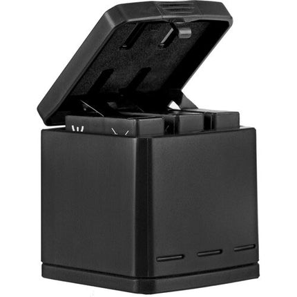 Telesin 3-Slot Charging Box Storage Battery Charger w/ 2x Batteries for GoPro Hero 8, 7, 6, 5 Cameras Telesin