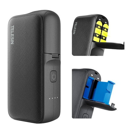 Telesin Powerbank & Storage Charger for GoPro Hero Camera Batteries Telesin