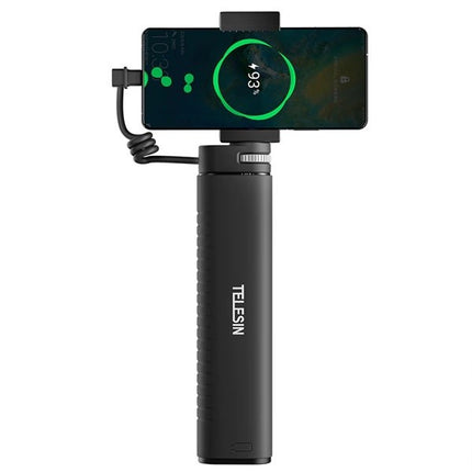 Telesin Powerbank Stick USB-C Port Extendable Monopod Cameras & Smartphone Devices Telesin