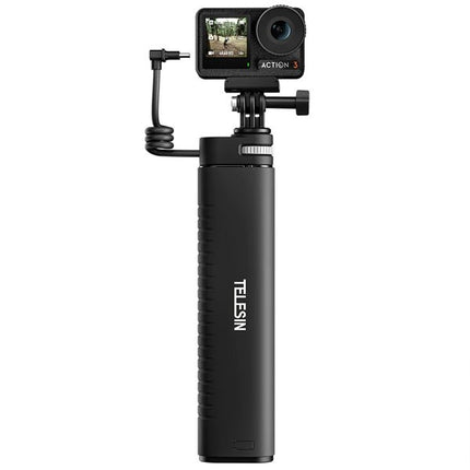 Telesin Powerbank Stick USB-C Port Extendable Monopod Cameras & Smartphone Devices Telesin