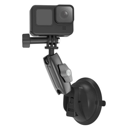 Telesin Foldable Aluminum Suction Mount for Action Cameras & Smartphone Devices Telesin