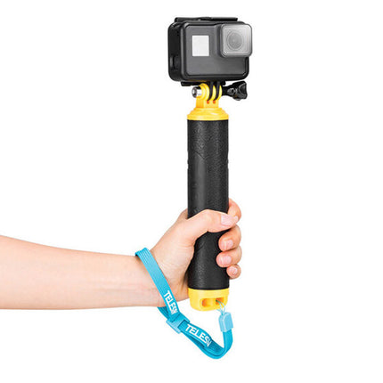 Telesin Floaty Floating Handheld Rubber Grip Monopod Stick for Action Cameras Telesin