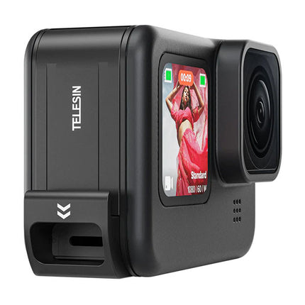 Telesin Slider Side Door Cover Lid Charging Port Access for GoPro Hero 12, 11, 10, 9 Action Cameras Telesin