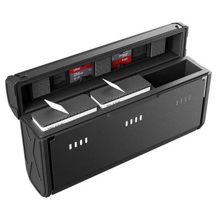 Telesin 3-Slot Endurance Storage Battery Charger for GoPro Hero 12, 11, 10, 9 Cameras Telesin