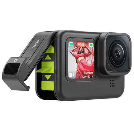 Telesin Slider Side Door Cover Lid Charging Port Access for GoPro Hero 12, 11, 10, 9 Action Cameras Telesin