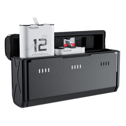 Telesin 3-Slot Endurance Charger w/ 2x Stamina Batteries for GoPro Hero 12, 11, 10, 9 Cameras Telesin