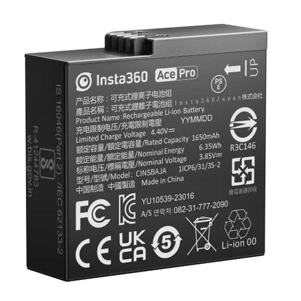 Insta360 Battery for Insta360 Ace, Ace Pro Camera Power Accessories Insta360