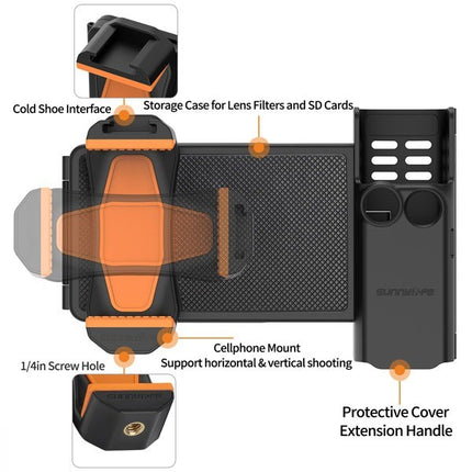 Sunnylife  Expansion Storage Case w/ Rotation Phone Mount for DJI Pocket 3 Camera Sunnylife